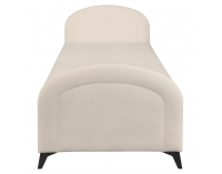 Čalúnená jednolôžková posteľ (váľanda) Pigo - béžová