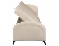 Čalúnená jednolôžková posteľ (váľanda) Pigo - béžová