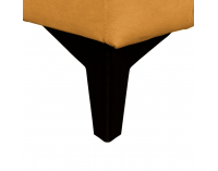 Čalúnená jednolôžková posteľ (váľanda) Pigo - horčicová