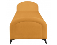 Čalúnená jednolôžková posteľ (váľanda) Pigo - horčicová