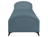 Čalúnená jednolôžková posteľ (váľanda) Pigo - modrá