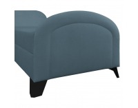 Čalúnená jednolôžková posteľ (váľanda) Pigo - modrá