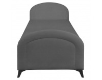 Čalúnená jednolôžková posteľ (váľanda) Pigo - sivá