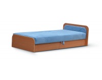 Jednolôžková posteľ (váľanda) s úložným priestorom Pinerolo 80 P - svetlomodrá
