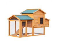 Kurník pre sliepky Pipon - hnedá / zelená