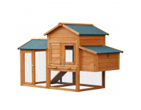 Kurník pre sliepky Pipon - hnedá / zelená