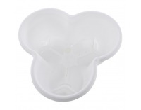 Kaskádový stohovateľný kvetináč (6 ks) Pixelt - biela