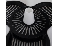 Kaskádový stohovateľný kvetináč (6 ks) Pixelt - biela