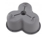 Kaskádový stohovateľný kvetináč (6 ks) Pixelt - sivá