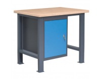 Pracovný stôl PL01L/P1 - grafit / modrá