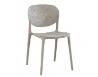 Plastová stolička Fedra - sivá