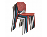 Plastová stolička Fedra - tmavosivá