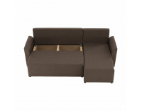 Rohová sedačka s rozkladom a úložným priestorom Play L/P - hnedá