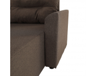 Rohová sedačka s rozkladom a úložným priestorom Play L/P - hnedá