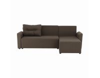 Rohová sedačka s rozkladom a úložným priestorom Play L/P - hnedá