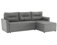 Rohová sedačka s rozkladom a úložným priestorom Play L/P - sivá