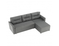 Rohová sedačka s rozkladom a úložným priestorom Play L/P - sivá