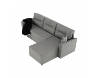 Rohová sedačka s rozkladom a úložným priestorom Play L/P - sivá