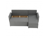 Rohová sedačka s rozkladom a úložným priestorom Play L/P - sivá