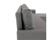 Rohová sedačka s rozkladom a úložným priestorom Play L/P - sivá