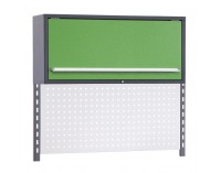 Nadstavba k pracovnému stolu so skrinkou PNSS01/2M/S - svetlosivá / zelená