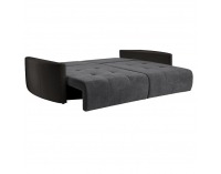 Rozkladacia pohovka s úložným priestorom Porto - hnedá / sivohnedá taupe / sivá / svetlosivá