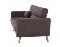 Rozkladacia pohovka Arkadia - hnedá / prírodná