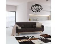 Rozkladacia pohovka Arkadia - hnedá / prírodná