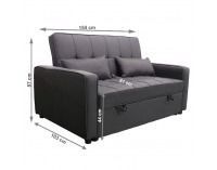 Rozkladacia pohovka Frenka - hnedá