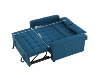 Rozkladacia pohovka Frenka Big Bed - tyrkysová