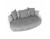 Pohovka Vildan - sivá / biela