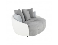 Pohovka Vildan - sivá / biela