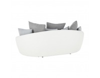 Pohovka Vildan - sivá / biela