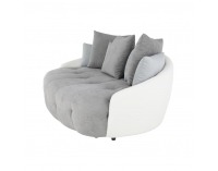 Pohovka Vildan - sivá / biela