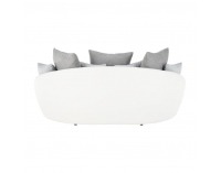 Pohovka Vildan - sivá / biela