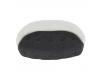 Pohovka Vildan - čierna / biela / svetlosivá