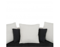 Pohovka Vildan - čierna / biela / svetlosivá