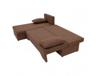Rohová sedačka s rozkladom Polaris New L/P - hnedá / béžová