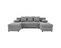 Rohová sedačka U s rozkladom Polaris U Uni L/P - sivá