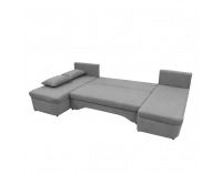 Rohová sedačka U s rozkladom Polaris U Uni L/P - sivá