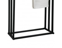 Kovový stojan na uteráky Poldo - čierna