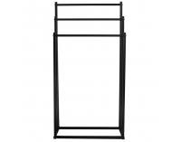 Kovový stojan na uteráky Poldo - čierna