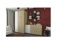 Police do šatníkovej skrine (2 ks) Leira 6D - biela