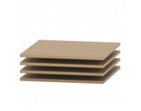 Police do šatníkovej skrine (4 ks) Tempo Asistent New 036-00 - buk