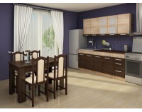 Dolná kuchynská skrinka Polo S80/1SZ - sonoma tmavá / sonoma svetlá