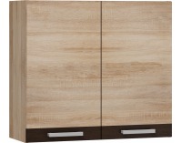 Horná kuchynská skrinka Polo W80 - sonoma svetlá / sonoma tmavá