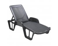 Záhradné stohovateľné lehátko Polro - antracit