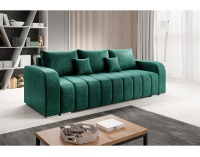 Rozkladacia pohovka s úložným priestorom Porima - smaragdová