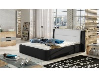 Posteľový rám Portima 160 - čierna / biela