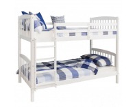 Poschodová posteľ s roštom Ravelo New - biela